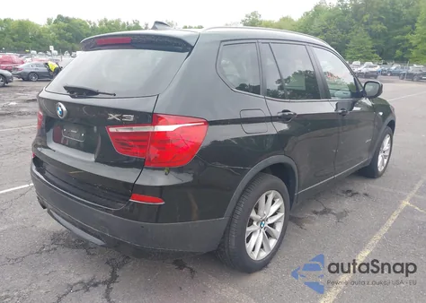 2013 BMW X3 xDrive28I z USA, uszkodzony, nr VIN 5UXWX9C58D0D05075
